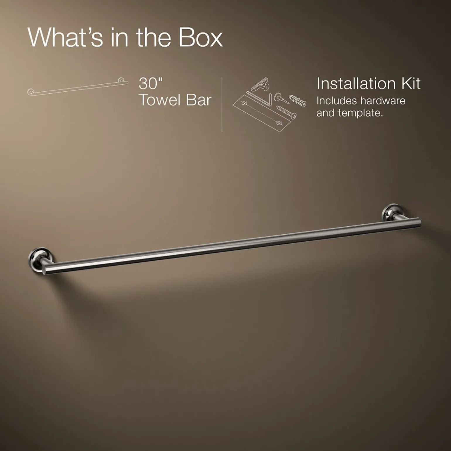 30" towel bar