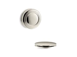 Traditional push-button bath drain trim