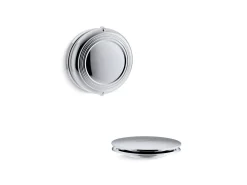 Traditional rotary-turn bath drain trim