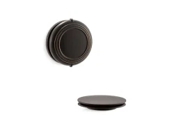 Traditional rotary-turn bath drain trim