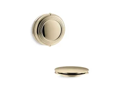 Traditional rotary-turn bath drain trim