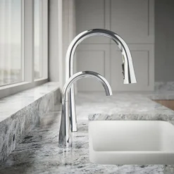 Transitional beverage faucet