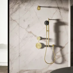Two-function handshower with all-in-one cleansing device, 1.75 gpm