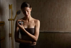 Two-function handshower with all-in-one cleansing device, 1.75 gpm
