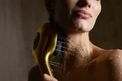 Two-function handshower with all-in-one cleansing device, 1.75 gpm