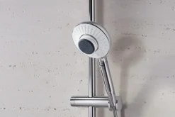 Two-function handshower with all-in-one cleansing device, 1.75 gpm