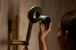 Two-function handshower with all-in-one cleansing device, 1.75 gpm
