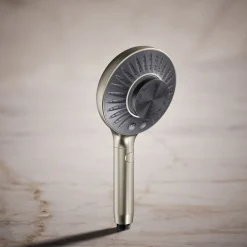 Two-function handshower with all-in-one cleansing device, 1.75 gpm