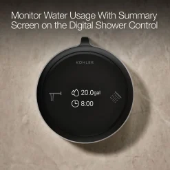 Two-outlet bath/shower digital control