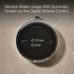 Two-outlet bath/shower digital control