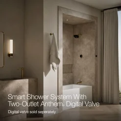 Two-outlet bath/shower digital control