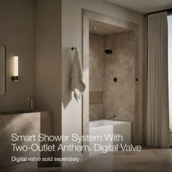 Two-outlet bath/shower digital control