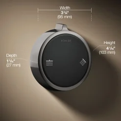 Two-outlet shower digital control