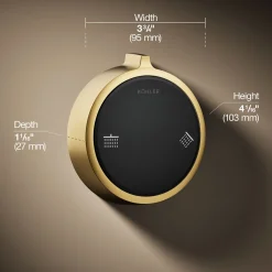 Two-outlet shower digital control