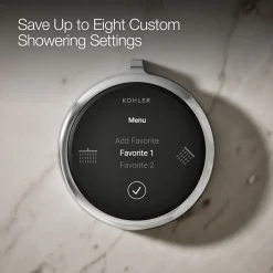 Two-outlet shower digital control