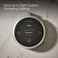 Two-outlet shower digital control