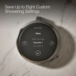 Two-outlet shower digital control
