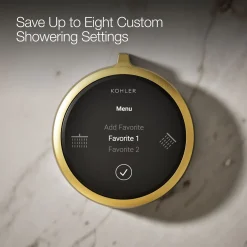 Two-outlet shower digital control