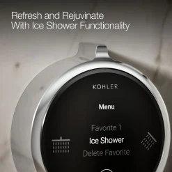 Two-outlet shower digital control