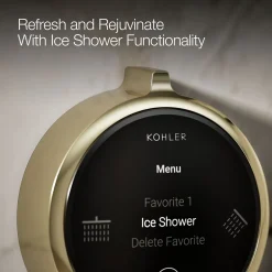 Two-outlet shower digital control