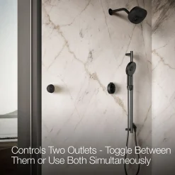 Two-outlet shower digital control