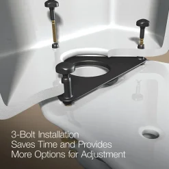 Two-piece elongated comfort height toilet, 1.28 gpf