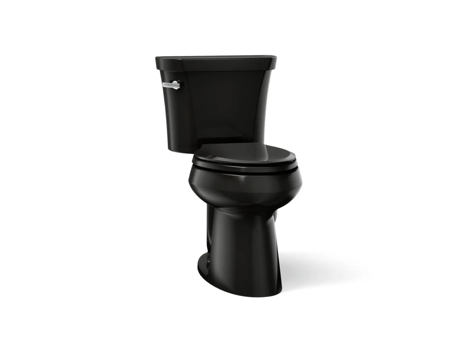 Two-piece elongated comfort height toilet, 1.28 gpf