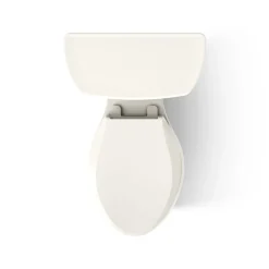 Two-piece elongated comfort height toilet, 1.28 gpf