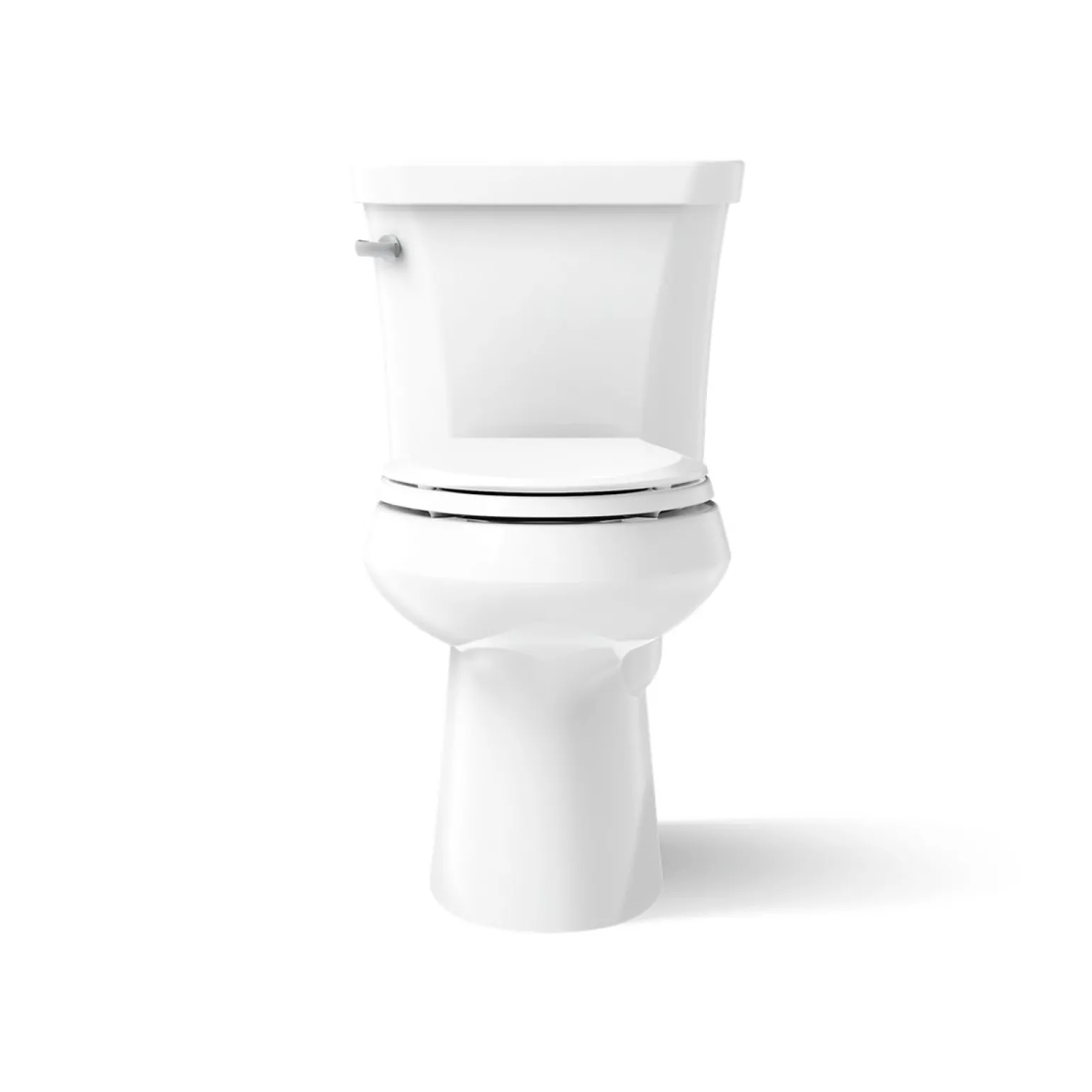 Two-piece elongated comfort height toilet, 1.28 gpf