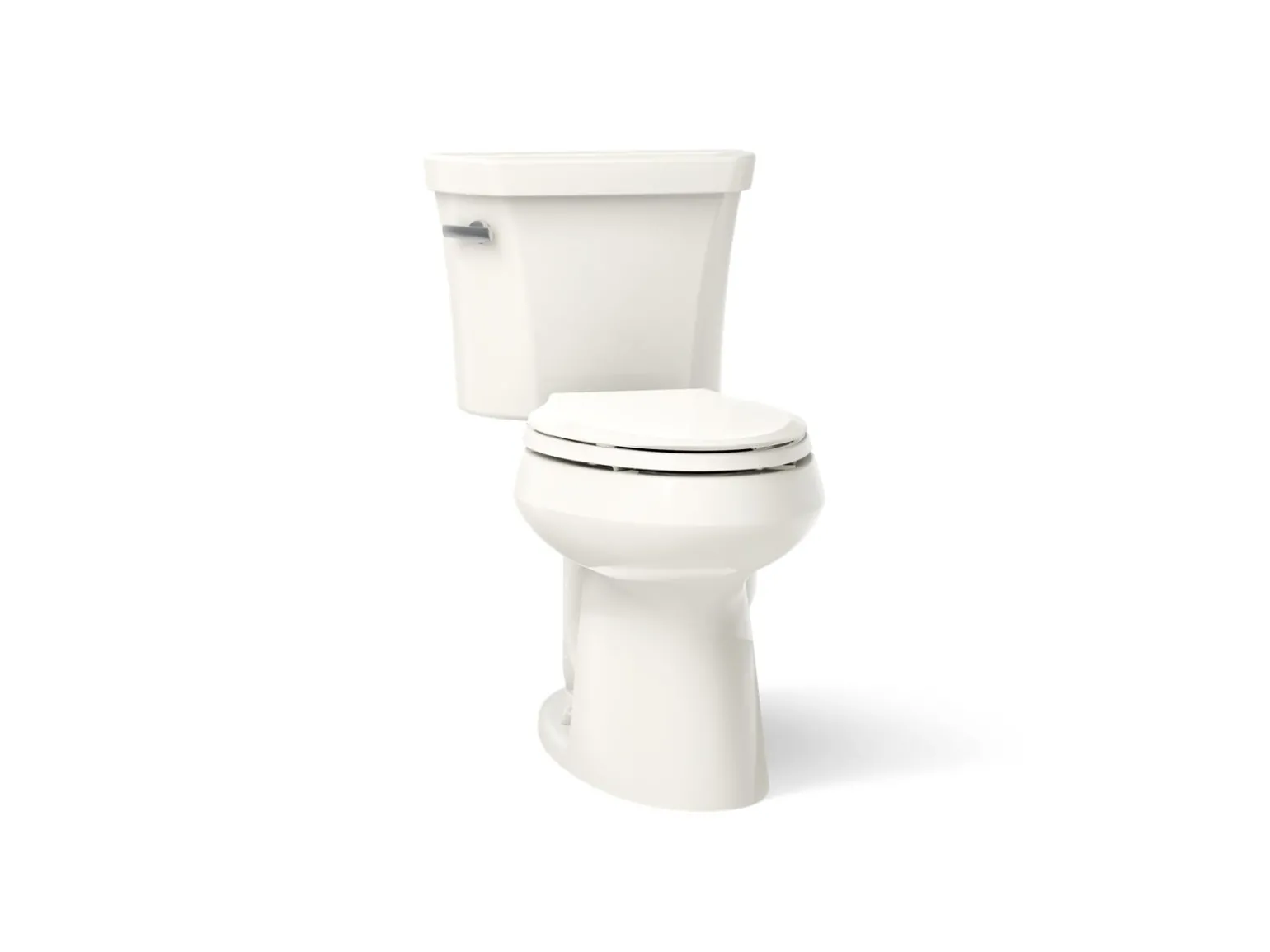 Two-piece elongated comfort height toilet, 1.28 gpf