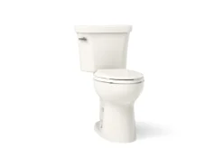 Two-piece elongated toilet, 1.6 gpf