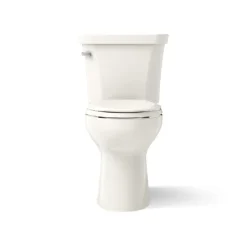 Two-piece elongated toilet, 1.6 gpf