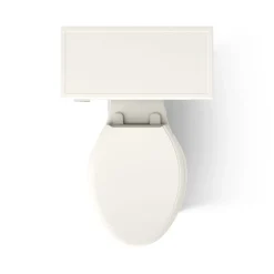 Two-piece elongated toilet, 1.28 gpf