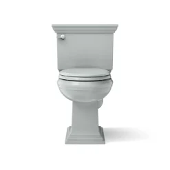 Two-piece elongated toilet, 1.28 gpf