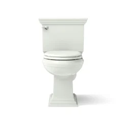 Two-piece elongated toilet, 1.28 gpf
