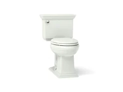 Two-piece elongated toilet, 1.28 gpf
