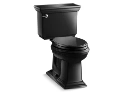 Two-piece elongated toilet, 1.6 gpf