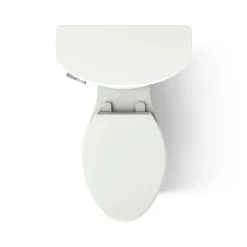 Two-piece elongated toilet, 1.28 gpf