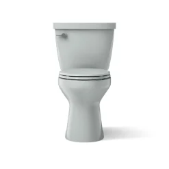 Two-piece elongated toilet, 1.28 gpf