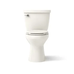 Two-piece elongated toilet, 1.28 gpf
