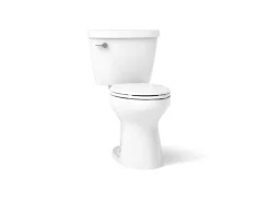 Two-piece elongated toilet, 1.6 gpf