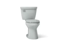 Two-piece elongated toilet, 1.6 gpf