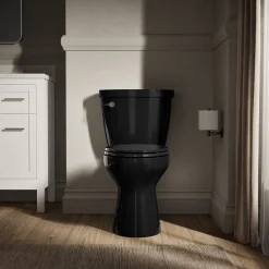 Two-piece elongated toilet, 1.6 gpf
