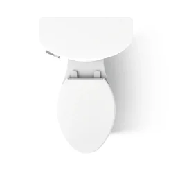 Two-piece elongated toilet, 1.6 gpf