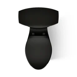 Two-piece elongated toilet, 1.28 gpf