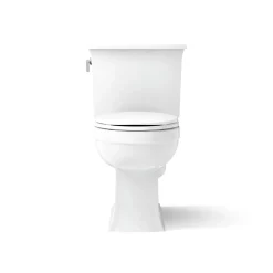 Two-piece elongated toilet, 1.28 gpf