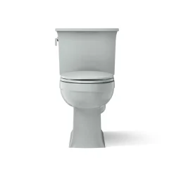 Two-piece elongated toilet, 1.28 gpf