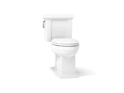 Two-piece elongated toilet, 1.28 gpf