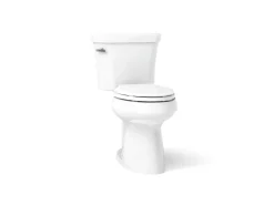 Two-piece elongated toilet, 1.0 gpf