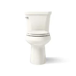 Two-piece elongated toilet, 1.0 gpf